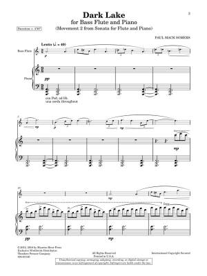 Dark Lake - Somers - Bass Flute/Piano - Sheet Music