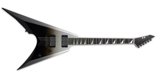 E-II Arrow NT Electric Guitar with Case - Black/Silver Fade