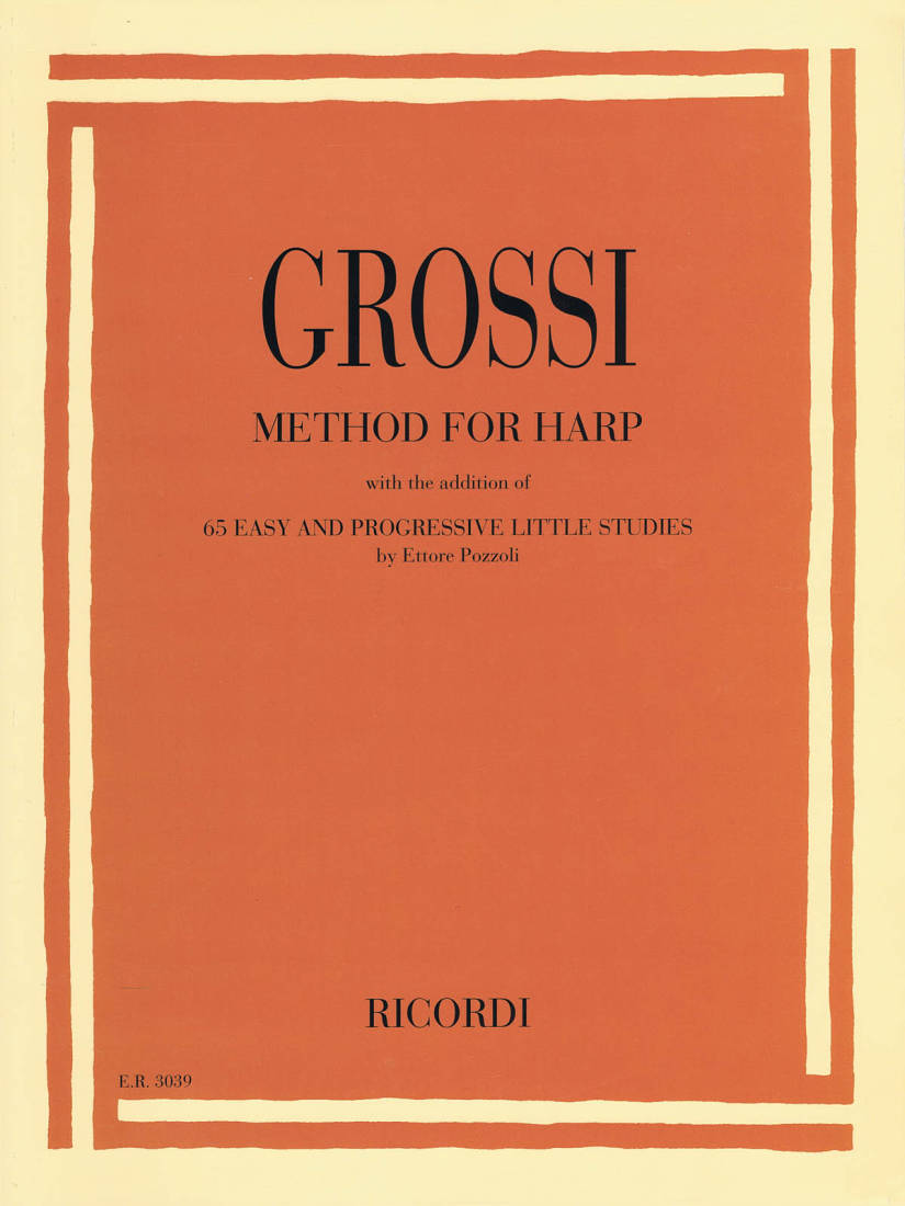 Method for Harp: with 65 Easy & Progressive Little Studies - Grossi/Pozzoli - Harp - Book