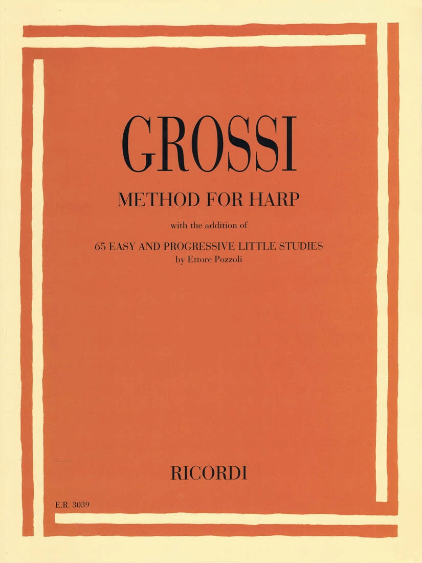 Method for Harp: with 65 Easy & Progressive Little Studies - Grossi/Pozzoli - Harp - Book