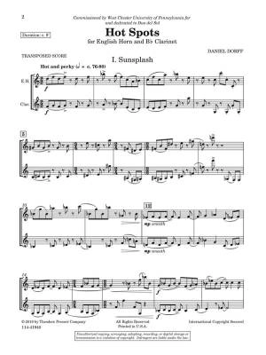 Hot Spots - Dorff - English Horn/Clarinet Duet