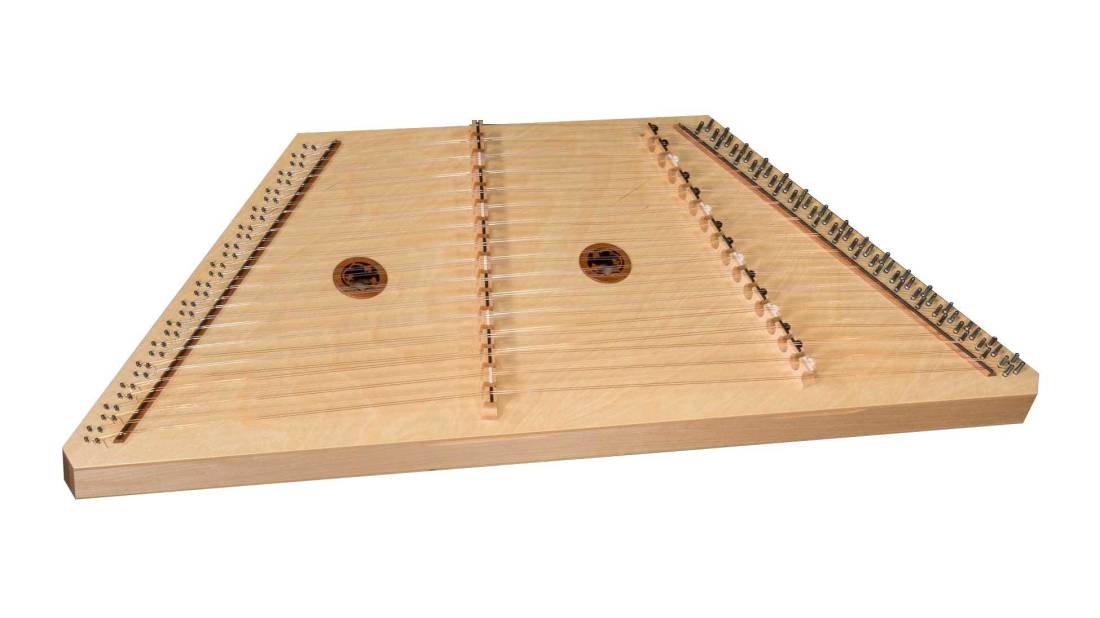Overture Hammered Dulcimer with Case and Stand - 3 Octave - Natural