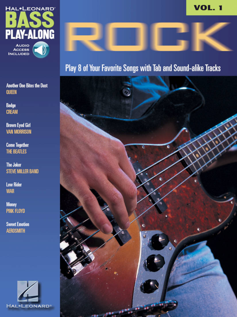 Rock: Bass Play-Along Volume 1 - Bass - Book/Audio Online