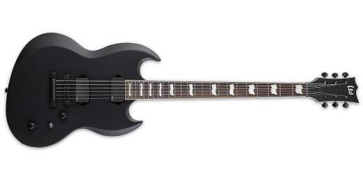 LTD Viper-400 Baritone Electric Guitar - Black Satin
