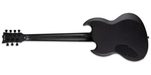 LTD Viper-7 Black Metal Series 7-String Electric Guitar - Black Satin