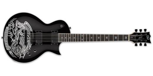 LTD WA-Warbird Electric Guitar with Case - Black with Graphic