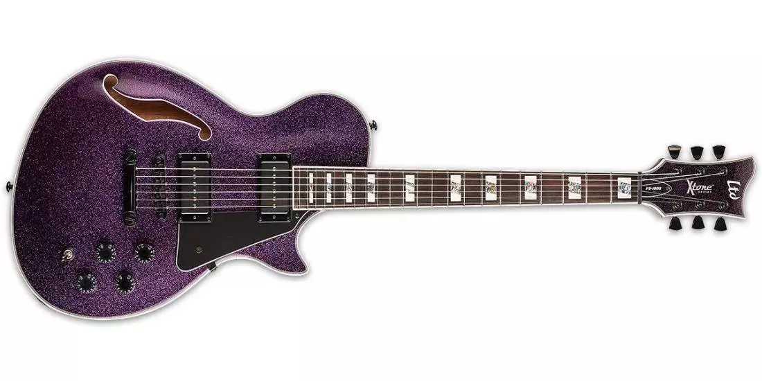 Xtone PS-1000 Electric Guitar with Case - Purple Sparkle