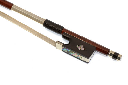 Doerfler - Select Pernambuco Violin Bow, Octagonal w/Maple Leaf Inlay and Heel Plate