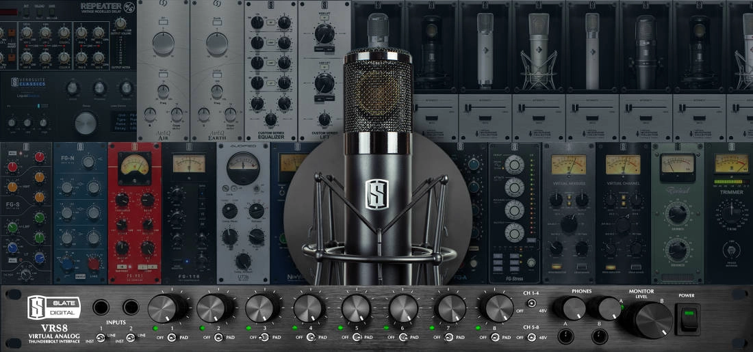 VRS8 8-Channel Audio Interface with FREE VMS ML-1 Large Diaphragm Modelling Microphone