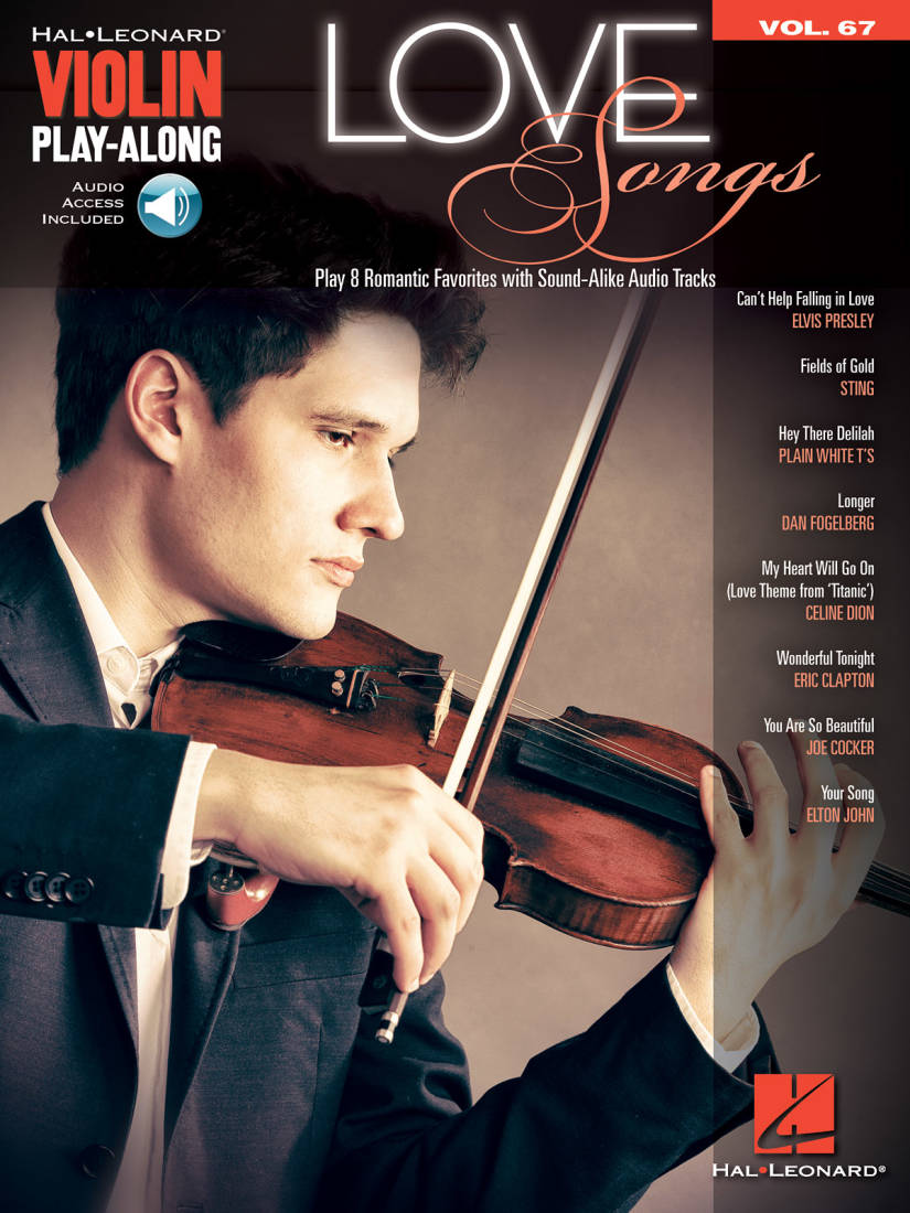 Love Songs: Violin Play-Along Volume 67 - Book/Audio Online