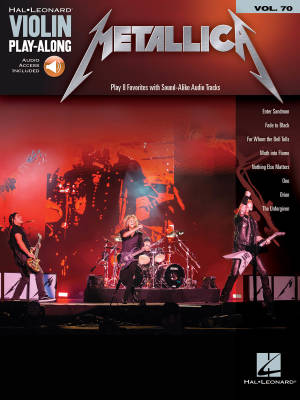 Hal Leonard - Metallica: Violin Play-Along Volume 70 - Book/Audio Online
