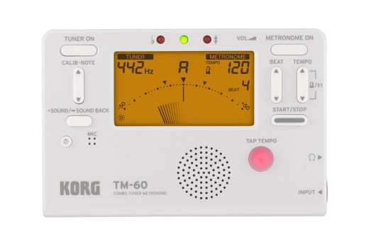 Korg - TM-60 Combo Tuner Metronome - White