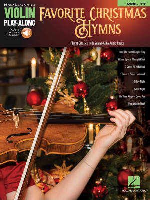 Favorite Christmas Hymns: Violin Play-Along Volume 77 - Book/Audio Online
