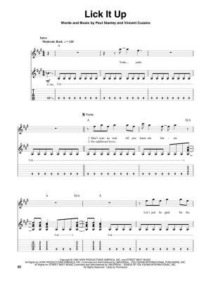 Kiss: Deluxe Guitar Play-Along Volume 18 - Guitar TAB - Book/Audio Online