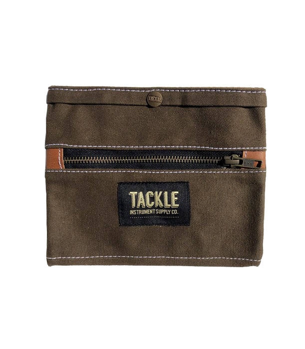 Waxed Canvas Gig Pouch - Forest Green