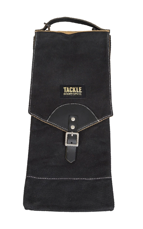 Waxed Canvas Compact Stick Bag - Black