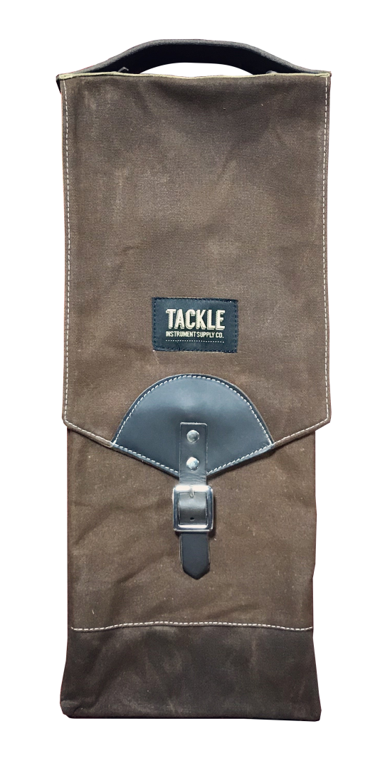 Waxed Canvas Compact Stick Bag - Brown