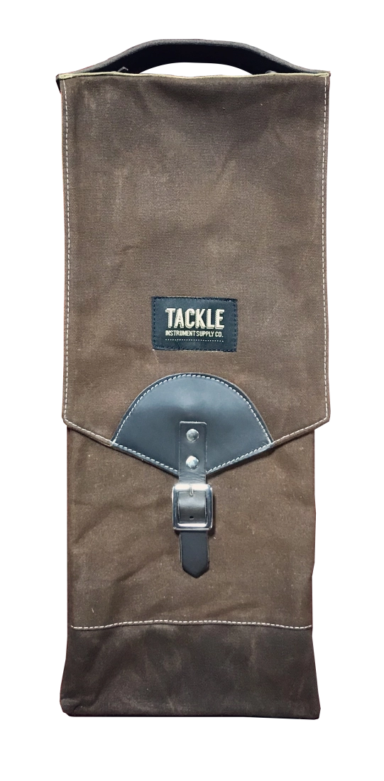 Waxed Canvas Compact Stick Bag - Brown