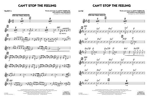 Can\'t Stop the Feeling - Martin/Shellback/Wasson - Jazz Ensemble - Gr. 3