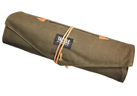 Waxed Canvas Roll-Up Stick Bag - Forest Green