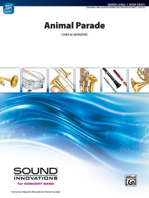 Alfred Publishing - Animal Parade - Bernotas - Concert Band - Gr. 1