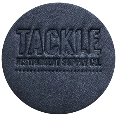 Small Leather Bass Drum Patch - Black