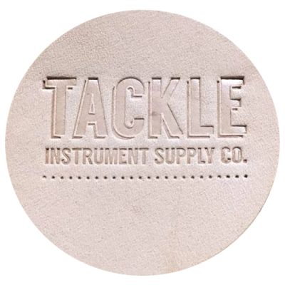 Small Leather Bass Drum Patch - Natural