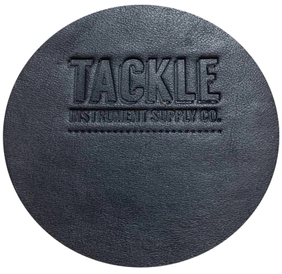 Tackle Instrument Supply Co. - Patch large de grosse caisse en cuir - Noir