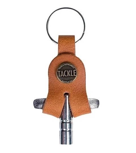 Leather Drum Key Holder - Saddle Tan