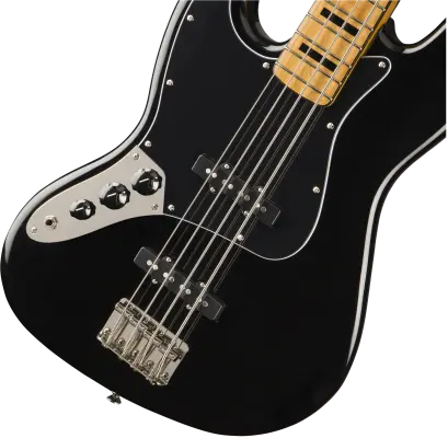 Classic Vibe \'70s Jazz Bass, Maple Fingerboard, Left-Handed - Black
