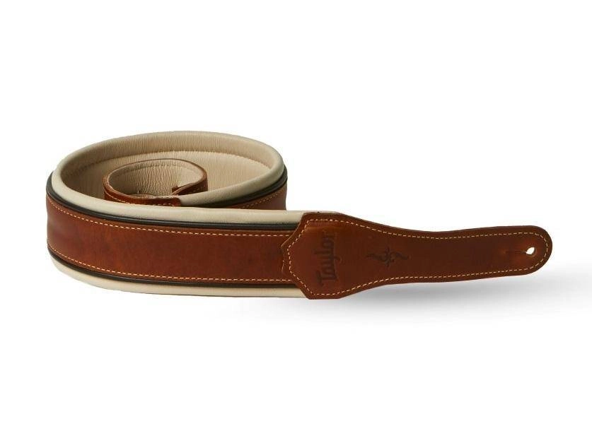 2.5\'\' Renaissance Leather Guitar Strap - Medium Brown