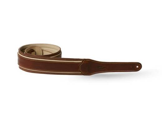 Taylor Guitars - Element Strap, 2.5 - Brown/Cream Leather