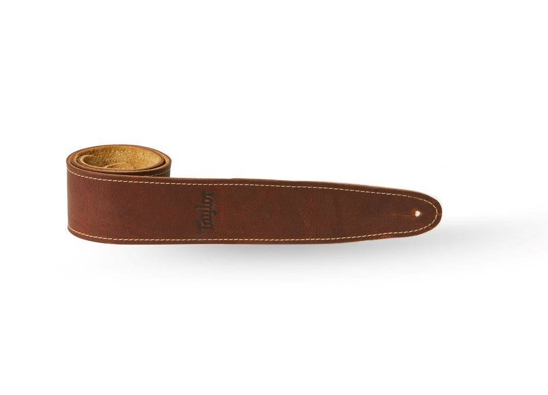 Taylor Guitars 2.5'' Leather Guitar Strap W/Suede Back - Medium Brown
