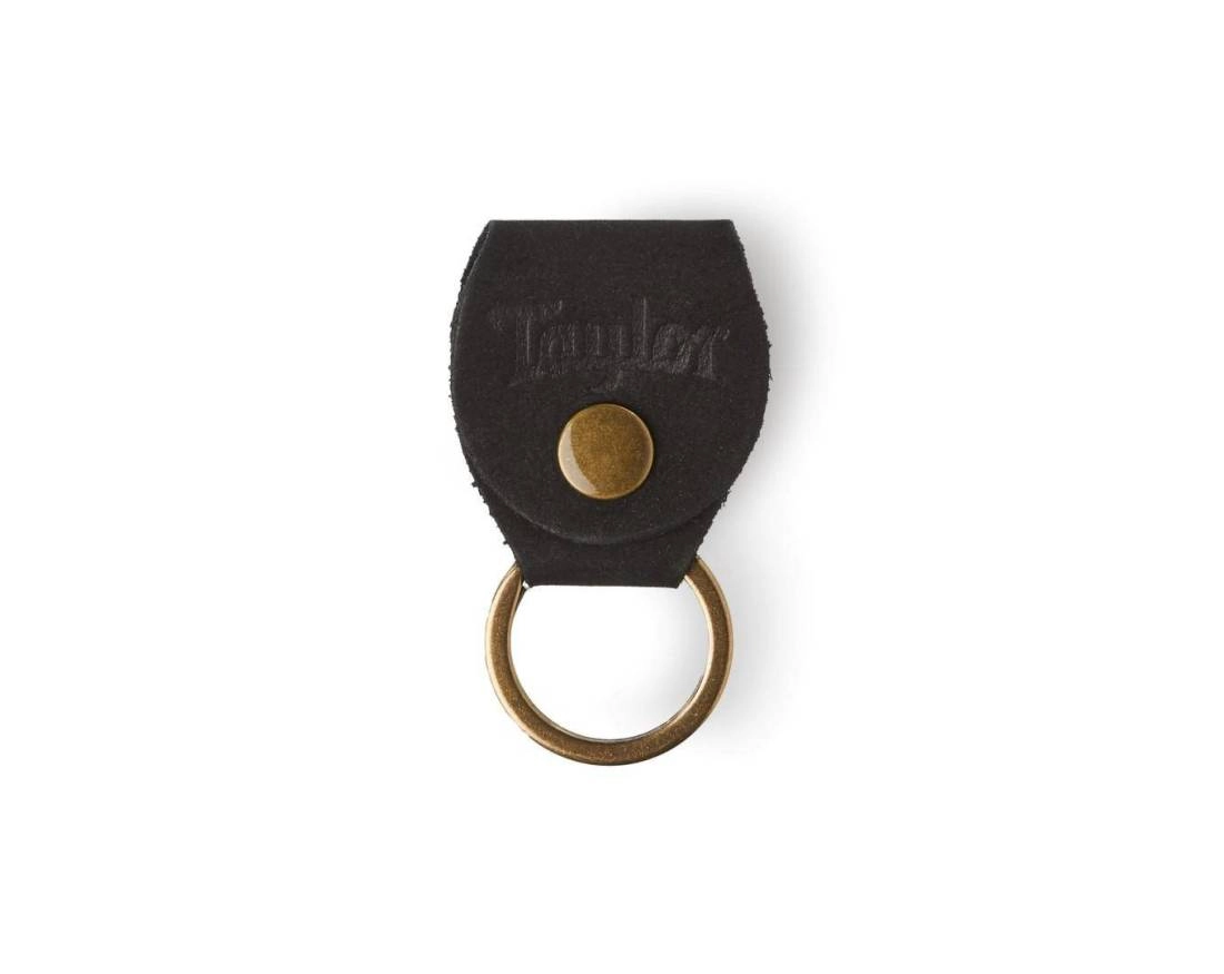 Key Ring w/Pick Holder - Black Nubuck