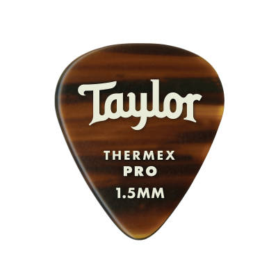 Taylor Guitars - Premium 351 Thermex Pro Picks, Tortoise Shell, 1.50mm, 6-Pack