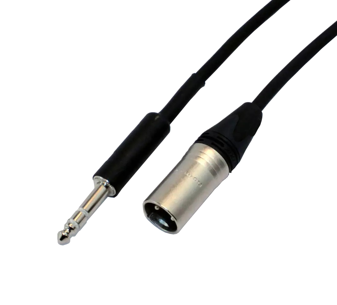 Standard Series Balanced XLR-M to TRS Interconnect Cable - 25 foot