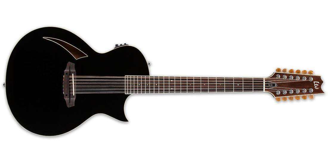 LTD TL-12 Thinline 12-String Electric Guitar - Black