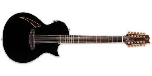 ESP Guitars - LTD TL-12 Thinline 12-String Electric Guitar - Black