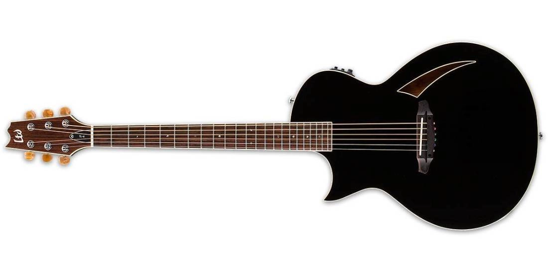 LTD TL-6S Thinline Electric Guitar - Black - Left Handed