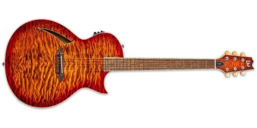 LTD TL-6 Thinline Electric Guitar - Tiger Eye Burst