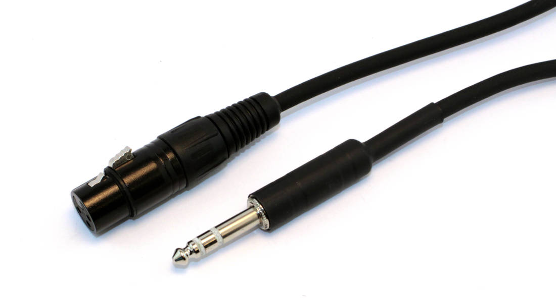 Standard Series Balanced XLR-F to TRS Interconnect Cable - 25 foot
