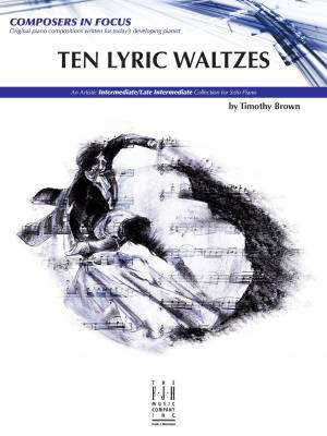 FJH Music Company - Ten Lyric Waltzes - Brown - Piano - Book