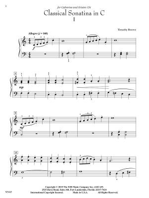 Classical Sonatina in C - Brown - Piano - Sheet Music