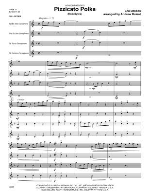 Pizzicato Polka (from Sylvia) - Delibes/Balent - Saxophone Quartet