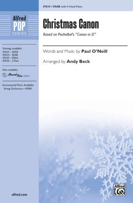 Christmas Canon (Based on Pachelbel\'s \'\'Canon in D\'\') - O\'Neill/Beck - SSAB