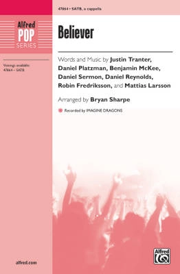 Alfred Publishing - Believer (Imagine Dragons) - Sharpe - SATB