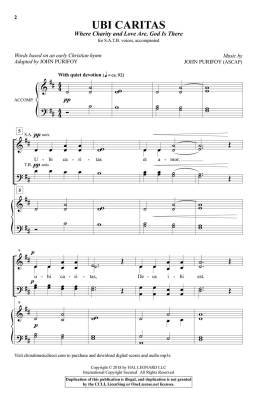 Ubi Caritas (Where Charity And Love Are, God Is There) - Purifoy - SATB