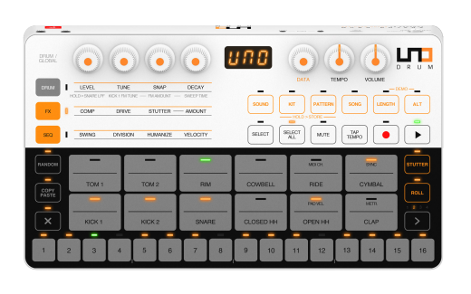 IK Multimedia - UNO Drum - Analog/PCM Drum Machine