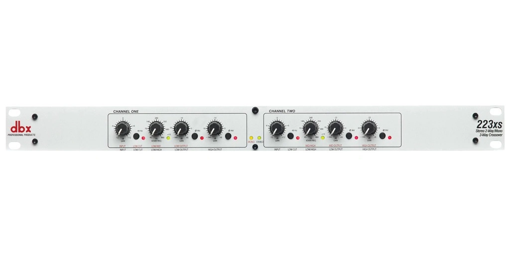 223XS - Stereo 2-Way/Mono 3-Way Crossover (XLR)