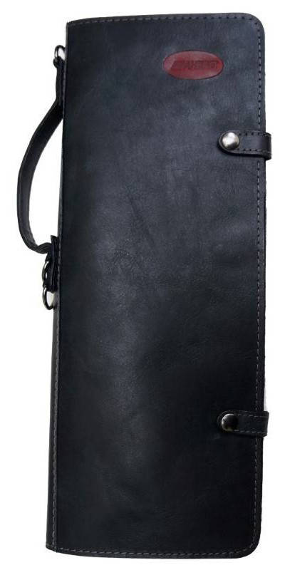 Handmade Leather Stick Case - Black